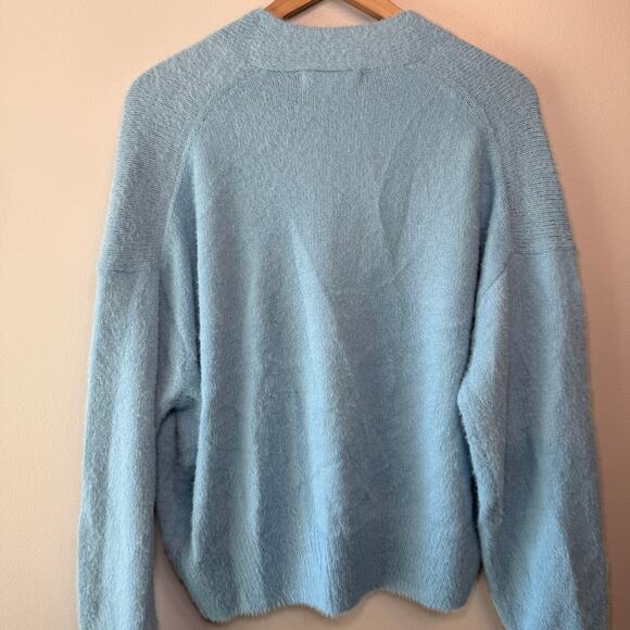 Urban Outfitters Women's Cropped Thea Cardigan Sweater Top Blue Size X-Small - Picture 7 of 7